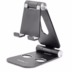 StarTech.com Supporto universale regolabile per smartphone e tablet - Ripiegabile - Nero, Telefono cellulare/smartphone, Tabl ...