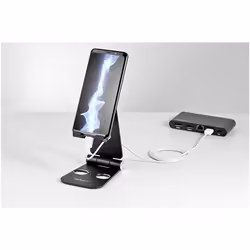 StarTech.com Supporto universale regolabile per smartphone e tablet - Ripiegabile - Nero - Vista aggiuntiva 4