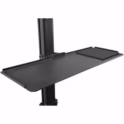 StarTech.com Scrivania sit stand - Postazione di lavoro mobile con supporto per monitor, CPU/PC, ripiano per tastiera - Carrello ergonomico per computer da tavolo regolabile in altezza - Postazione di lavoro mobile su ruote - Vista aggiuntiva 4