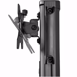 StarTech.com Scrivania sit stand - Postazione di lavoro mobile con supporto per monitor, CPU/PC, ripiano per tastiera - Carrello ergonomico per computer da tavolo regolabile in altezza - Postazione di lavoro mobile su ruote - Vista aggiuntiva 6
