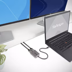 StarTech.com Adattatore USB-C HDMI - Hub USB C MST a Doppio HDMI 4K 60Hz - Convertitore USB Type-C a Multi Monitor HDMI per Notebook con cavo da 30 cm - Splitter HDMI / Hub HDMI Multi-Stream Trasport, HDR - Vista aggiuntiva 7