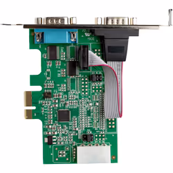 StarTech.com Scheda Seriale PCI Express con 2 Porte - Controller PCIe RS232 - 16950 UART - Scheda Seriale di Espansione DB9 a Profilo Basso - Compatibile Windows e Linux - Vista aggiuntiva 5