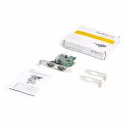 StarTech.com Scheda Seriale PCI Express con 2 Porte - Controller PCIe RS232 - 16950 UART - Scheda Seriale di Espansione DB9 a Profilo Basso - Compatibile Windows e Linux - Vista aggiuntiva 6