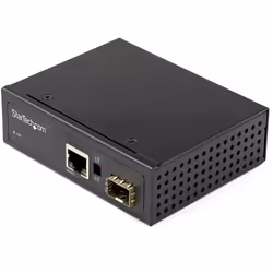StarTech.com Media Converter fibra ottica a Ethernet - Convertitore industriale da fibra a rame - 1Gbps SFP a RJ45/Cat6 - IP- ...
