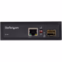 StarTech.com Media Converter fibra ottica a Ethernet - Convertitore industriale da fibra a rame - 1Gbps SFP a RJ45/Cat6 - IP-30