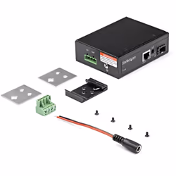 StarTech.com Media Converter fibra ottica a Ethernet - Convertitore industriale da fibra a rame - 1Gbps SFP a RJ45/Cat6 - IP-30 - Vista aggiuntiva 5