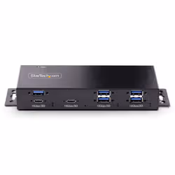 StarTech.com Hub USB a 7 porte industriale da 10 Gbps con alimentatore, in metallo, montabile, 5 porte USB-A e 2 porte USB-C downstream, protezione ESD, TAA - Vista aggiuntiva 3