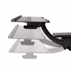 StarTech.com Porta tastiera estraibile per scrivania - Ripiano scorrevole sotto scrivania per tastiera PC - Mensola ergonomica con tappetino per mouse e poggiapolsi 255x670mm- Supporto regolabile in altezza Inclinabile/orientabile - Vista aggiuntiva 7