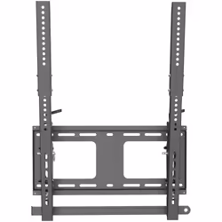 StarTech.com Supporto TV da parete verticale - Supporto verticale robusto per TV VESA da 40-55" (50kg) - Staffa per segnaletica digitale, per televisori a basso profilo, inclinabile con barra di sicurezza bloccabile