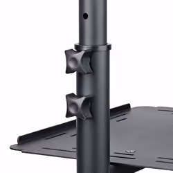 StarTech.com Supporto per proiettore e laptop mobile - Carrello portatile per proiettore resistente (2 ripiani, reggono 10kg ciascuno) - Supporto videoproiettore regolabile in altezza con ruote bloccabili - Vista aggiuntiva 5