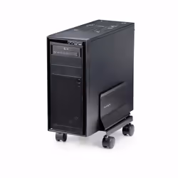 StarTech.com Carrello per CPU, supporto mobile per CPU su ruote (rotelle), carico massimo 21 kg, porta PC regolabile, supporto da pavimento per computer, carrello in acciaio - Vista aggiuntiva 7