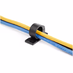 StarTech.com 100 Clip Fermacavi Autoadesivi Nero - Graffette Fermacavo Adesive da Scrivania per Cavi Elettrici/Rete - Supporto Fermacavi - Fermacavo in Plastica - Classe Antincendio UL/94V-2 - Vista aggiuntiva 5