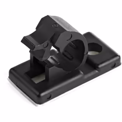 StarTech.com 100 Clip Fermacavi Autoadesivi Nero - Graffette Fermacavo Adesive da Scrivania per Cavi Elettrici/Rete - Supporto Fermacavi - Fermacavo in Plastica - Classe Antincendio UL/94V-2 - Vista aggiuntiva 2