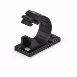 StarTech.com 100 Clip Fermacavi Autoadesivi Nero - Graffette Fermacavo Adesive da Scrivania per Cavi Elettrici/Rete - Support ...