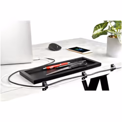 StarTech.com 100 Clip Fermacavi Autoadesivi Nero - Graffette Fermacavo Adesive da Scrivania per Cavi Elettrici/Rete - Supporto Fermacavi - Fermacavo in Plastica - Classe Antincendio UL/94V-2 - Vista aggiuntiva 4