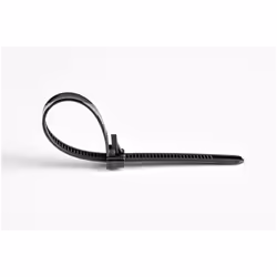 StarTech.com Fascette fermacavo riutilizzabili da 20 cm - 7 mm di larghezza, 50 mm di diametro del fascio e resistenza alla trazione 22 kg, fascette di nylon per interni/esterni, Omologati 94V-2/UL, 100 pezzi - nero - Vista aggiuntiva 4
