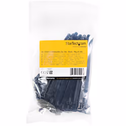 StarTech.com Fascette fermacavo riutilizzabili da 12 cm - 7 mm di larghezza, 30 mm di diametro del fascio e resistenza alla trazione 22 kg, fascette di nylon per interni/esterni, Omologati 94V-2/UL, 100 pezzi - nero - Vista aggiuntiva 5