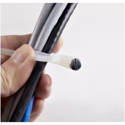 StarTech.com Fascette fermacavo da 10 cm con foro di montaggio - 2 mm di larghezza, 24 mm di diametro del fascio, 8 kg di resistenza alla trazione, Fascette di Nylon 66 autobloccanti con foro per le viti, Certificazione UL, confezione da 100 - Vista aggiuntiva 2