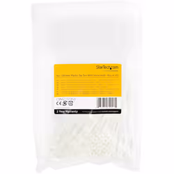StarTech.com Fascette fermacavo da 10 cm con foro di montaggio - 2 mm di larghezza, 24 mm di diametro del fascio, 8 kg di resistenza alla trazione, Fascette di Nylon 66 autobloccanti con foro per le viti, Certificazione UL, confezione da 100 - Vista aggiuntiva 6