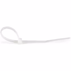 StarTech.com Fascetta Fermacavi da 10cm - Fascetta in Plastica Stringicavo Larga 2mm, Diametro del Fascio 22mm, Resistenza alla Trazione 8kg - Autobloccante - 94V-2/UL - Confezione da 100 pezzi - Bianca - Vista aggiuntiva 3