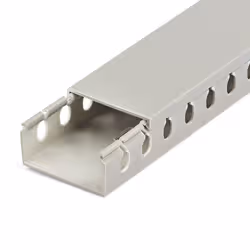 StarTech.com Canalina di cablaggio cavi scanalata con coperchio, 50mm P x 25mm H - 2m L - 8mm, canalina passacavi in PVC per cavo di rete/ canaline a parete, massimo 25 cavi, certificata UL - Vista aggiuntiva 4