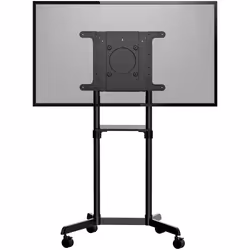StarTech.com Carrello porta TV con ruote - Supporto TV portatile per schermi VESA da 37-70" (70 kg) - Supporto TV con ripiano e scomparto di appoggio - Schermo girevole/inclinabile - Carrello TV universale su ruote - Vista aggiuntiva 4