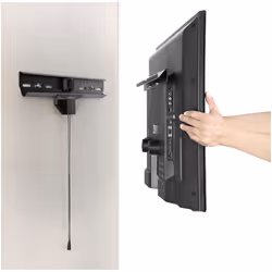 StarTech.com Supporto a muro per TV fino a 80" (55Kg) - Staffa porta tv da parete - Braccio per tv extra lungo ideale per pareti in cartongesso - Sostegno per schermo piatto inclinabile senza viti, universale e robusto - Vista aggiuntiva 7