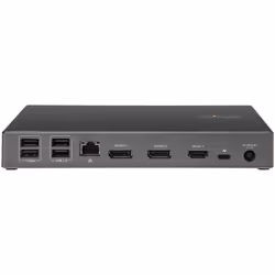 StarTech.com Dock USB type C - Docking station USB C con triplo monitor 4K - Power Delivery 100W - DP 1.4 Alt Mode & DSC, 2x DisplayPort 1.4/HDMI 2.0 - 6xUSB (2x 10Gbps) - Windows/Chrome - Vista aggiuntiva 4