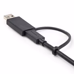 StarTech.com Cavo USB-C da 1 m con adattatore Dongle USB-A - Cavo ibrido 2-in-1 USB tipo C con USB-A - Da USB-C a USB-C (10Gbps/100W PD), da USB-A a USB-C (5Gbps) - Ideale per docking station ibride - Vista aggiuntiva 7