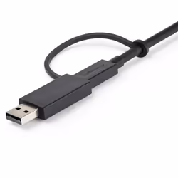 StarTech.com Cavo USB-C da 1 m con adattatore Dongle USB-A - Cavo ibrido 2-in-1 USB tipo C con USB-A - Da USB-C a USB-C (10Gbps/100W PD), da USB-A a USB-C (5Gbps) - Ideale per docking station ibride - Vista aggiuntiva 8