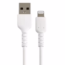 StarTech.com Cavo da USB-A a Lightning da 15cm bianco - Robusto e resistente cavo di alimentazione/sincronizzazione in fibra aramidica da USB tipo A da Lightning - Certificato Apple Mfi per iPad/iPhone 12 - Vista aggiuntiva 5