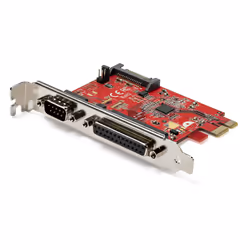 StarTech.com PEX1S1P950, PCIe, Parallelo, Seriale, PCIe 2.0, RS-232, Rosso, 3188058 h