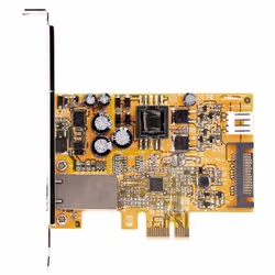 StarTech.com Scheda di rete PCI Express x1 a 1 porta, Scheda Ethernet PCIe con RJ45, Interfaccia di rete da 2.5 Gb NIC PoE 802.3at da 30 W per desktop/server, adattatore LAN PoE di rete, NBaseT, Windows/Linux - Vista aggiuntiva 5