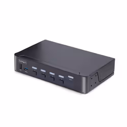StarTech.com KVM Switch DisplayPort a 4 porte, 8K 60Hz / 4K 144Hz, Display singolo, DP 1.4, 2x USB 3.0, 4x USB 2.0 HID, Commu ...