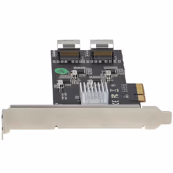 StarTech.com Scheda SATA PCI Express a 8 porte - Adattatore/convertitore PCI Express GEN 2 per SSD/HDD SATA 3 con 4 Controller Host - Scheda di Espansione SATA PCIe x 4 Gen 2 a SATA III 6 Gbps - Vista aggiuntiva 4