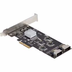 StarTech.com Scheda SATA PCI Express a 8 porte - Adattatore/convertitore PCI Express GEN 2 per SSD/HDD SATA 3 con 4 Controller Host - Scheda di Espansione SATA PCIe x 4 Gen 2 a SATA III 6 Gbps - Vista aggiuntiva 7