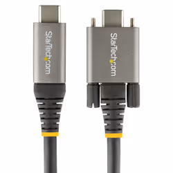 StarTech.com Cavo USB-C con viti di bloccaggio laterali da 1m - Cavo da USB-C a USB- C certificato USB-IF 10Gbps - Cavo USB-C 3.1/3.2 Gen 2 - 100W (5A) PD - Supporta DP Alt Mode - Cavo dati e di ricarica - Vista aggiuntiva 5