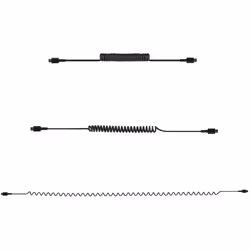 StarTech.com Cavo USB C Ricarica Veloce da 1m; Cavetto USB tipo C 2.0 Spiralato di Alimentazione e Sincronizzazione; Resistente Cavo USB C/USB C in Fibra Aramidica, Maschio-Maschio, TPE - Nero - Vista aggiuntiva 5