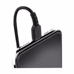 StarTech.com Cavo Lightning a USB- A da 50 cm Certificato MFi, Cavetto iPhone Spiralato di Ricarica/Alimentazione, Resistente Cavo USB a Lightning in Fibra Aramidica con Rivestimento TPE , Cavo Caricatore Nero - Vista aggiuntiva 6