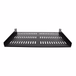 StarTech.com Mensola Rack 19" 1U - Ripiano Ventilato per Armadio Rack 19 pollici a sbalzo per Dispositivi e Apparecchiature di rete non installabili a Rack; Resistente: supporta fino a 25kg, Profondità 30 cm, Nera - Vista aggiuntiva 4