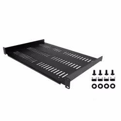 StarTech.com Mensola Rack 19" 1U - Ripiano Ventilato per Armadio Rack 19 pollici a sbalzo per Dispositivi e Apparecchiature di rete non installabili a Rack; Resistente: supporta fino a 25kg, Profondità 30 cm, Nera - Vista aggiuntiva 5