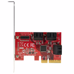 StarTech.com Scheda PCI Express 3.0 a SATA - Scheda di Espansione PCIe SATA a 6 porte - 6 Gbps - Staffa a Profilo Basso - Connettori SATA Sovrapposti - ASM1166 Non-Raid - Adattatore da PCI Express a SATA - Vista aggiuntiva 7