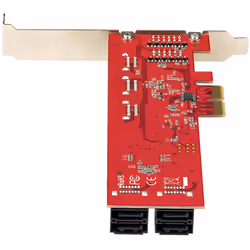 StarTech.com Scheda PCIe SATA - Scheda di Espansione PCIe SATA a 10 porte - 6 Gbps - Staffa a Profilo Basso/Alto - 10 Connettori SATA - ASM1062 Senza Raid - Convertitore da PCI Express a SATA - Vista aggiuntiva 5