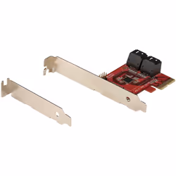 StarTech.com Scheda PCIe SATA - Scheda di Espansione PCIe SATA a 4 porte 6 Gbps - Staffa a Profilo Basso/Alto - ASM1062 senza RAID - Convertitore PCI Express SATA per SSD/HDD - Vista aggiuntiva 8