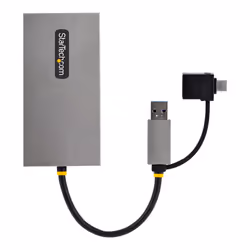StarTech.com Adattatore USB 3.0 a HDMI, Scheda Video Esterna USB 3.0 a Doppio HDMI (1x 4K30Hz/1x 1080p), Cavo da 11cm integrato con Dongle da USB-A a USB-C; Convertitore da USB-A/C a Dual HDMI - Win/Mac - Vista aggiuntiva 5