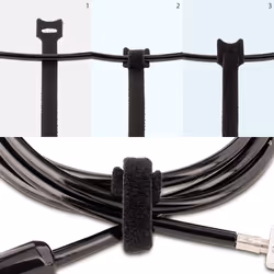 StarTech.com Fascette Fermacavi a Strappo da 15cm - Confezione da 50 pezzi - Nero - Fascette Riutilizzabili per Cablaggio con Occhiello - Fascette per Cavi in Tessuto Regolabili e Flessibili - Vista aggiuntiva 5