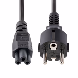 StarTech.com Cavo di Alimentazione CA da 3m, da Spina Schuko a C5 2.5A-250V, 18AWG, Cavo Elettrico di Ricambio per Alimentatori di Notebook, Monitor e Stampanti, Cavo di Alimentazione a Trifoglio - Vista aggiuntiva 4