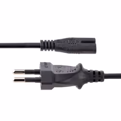 StarTech.com Cavo di Alimentazione CA da 3m, Spina EuroPlug a C7, 2.5A-250V, 18AWG, Cavo Elettrico di Ricambio con spina italiana per Notebook / Stampanti/Monitor/Laptop, Cavo alimentazione bipolare