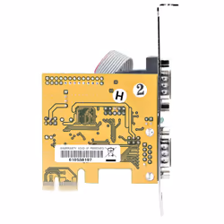 StarTech.com Scheda seriale PCI Express a due porte; Scheda di interfaccia seriale da PCIe a 2x RS232 (DB9), Scheda PCIe per PC con 16C1050 UART, staffe standard o a basso profilo, ritenzione COM, Windows e Linux - Vista aggiuntiva 7