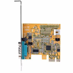 StarTech.com Scheda seriale PCI Express a 1 porta; Scheda di interfaccia seriale da PCIe a RS232 (DB9), Scheda PCIe per PC con 16C1050 UART, staffe standard o a basso profilo, ritenzione COM, Windows e Linux - Vista aggiuntiva 6
